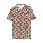 Coffee Van Men's Short Sleeve Hawaiian Shirt Men's Hawaiian Shirt (New) Coffee Printed Offshore