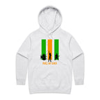 Full Of Rock - Womens Hoodie White Marle Womens Hoodie Music Printed In Australia