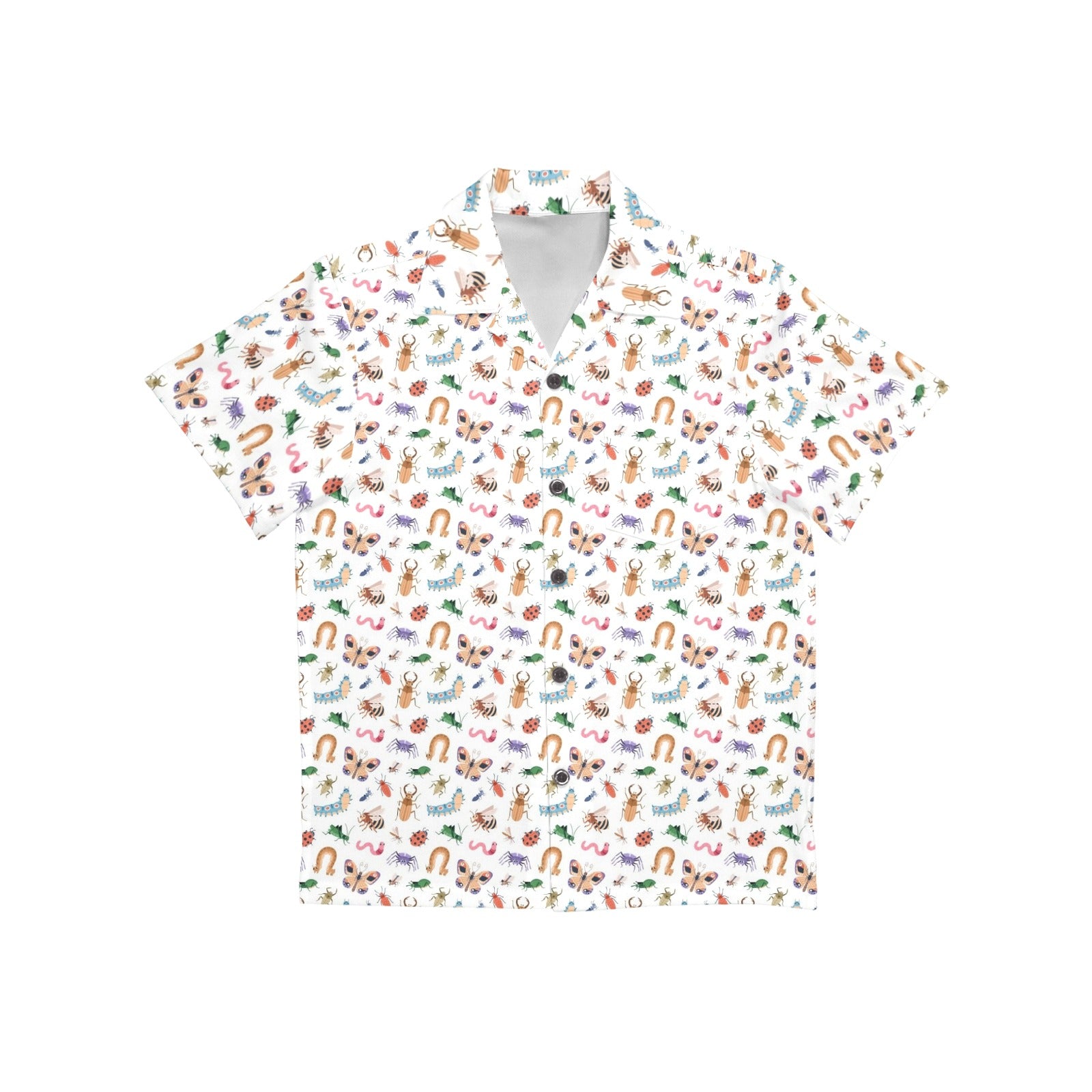Cute Bugs Junior Kids Hawaiian Shirt