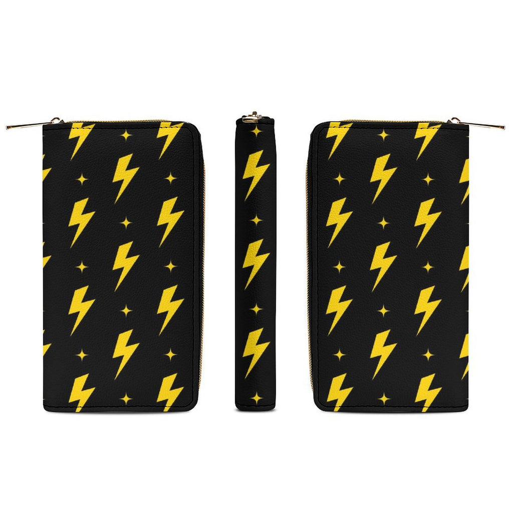 Yellow Lightning -  PU Leather Wallet