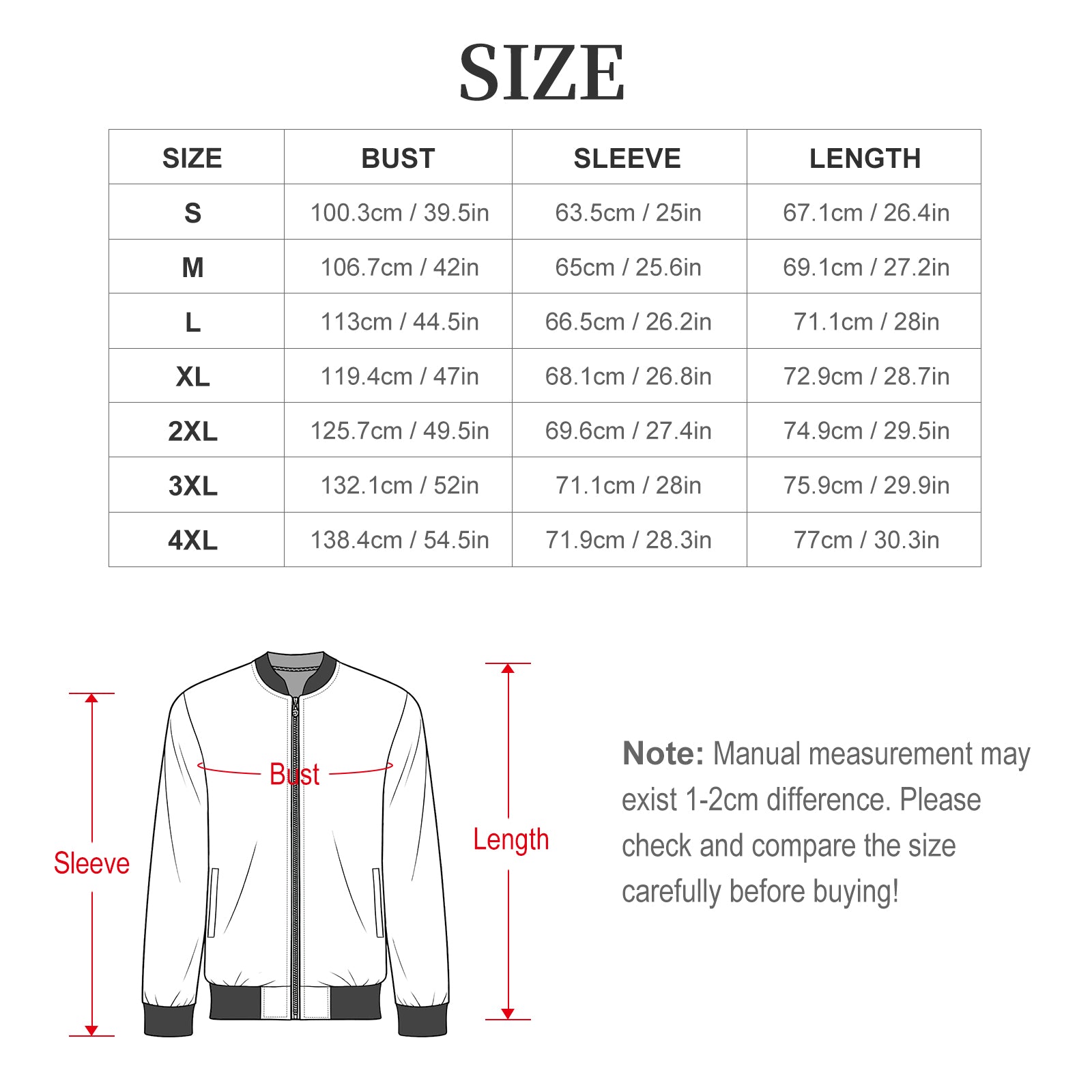 Groovy Flowers Men's Casual Zip‑Up Bomber Jacket