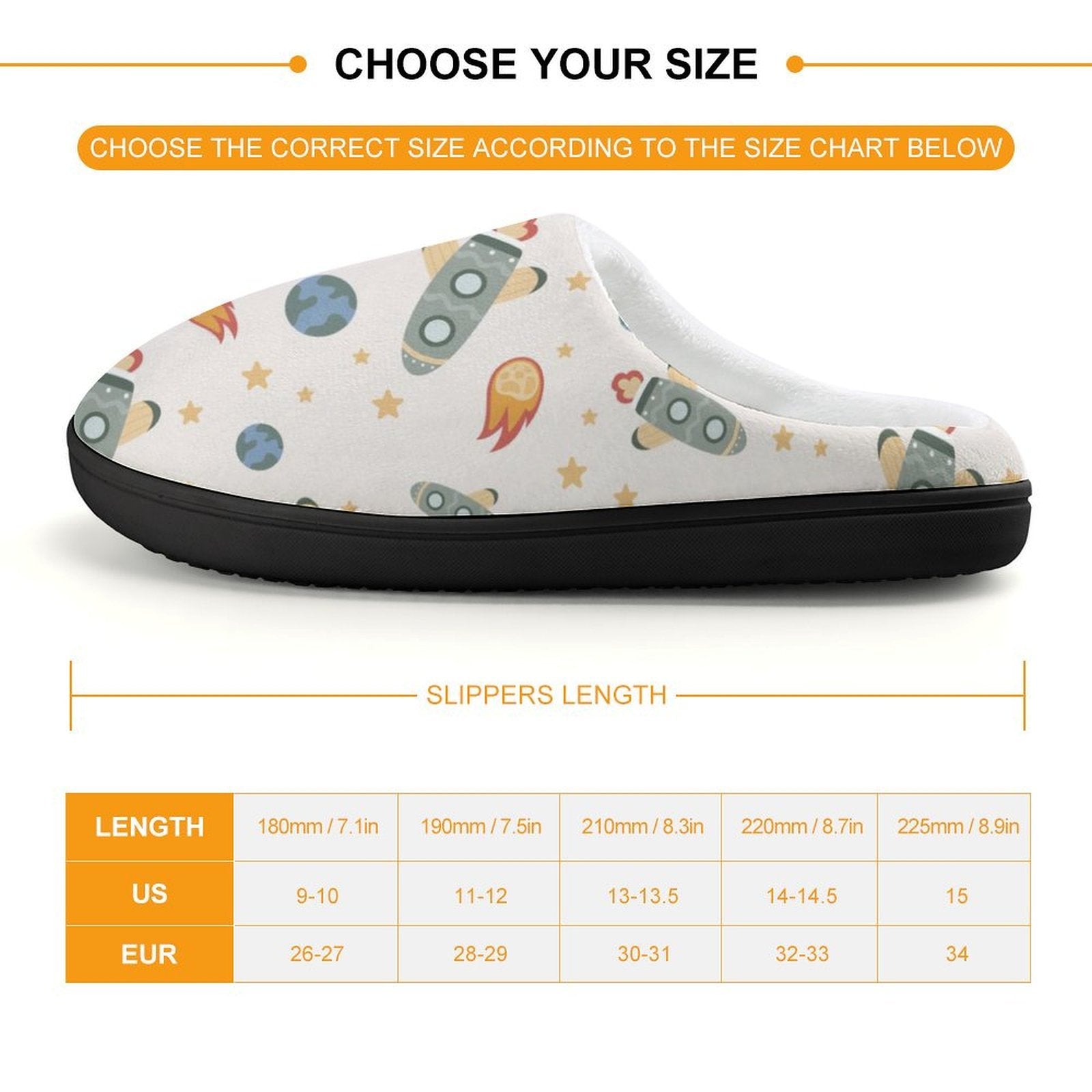 Rockets Kids Cotton Slippers