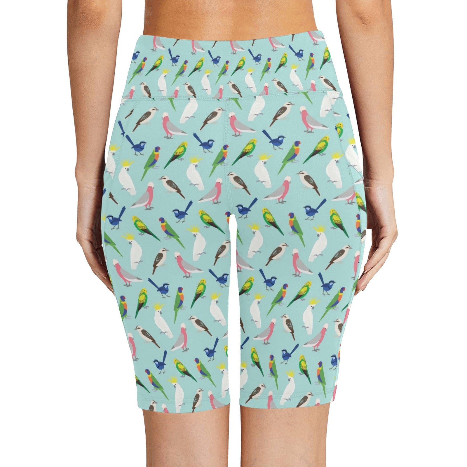 Australian Birds Women's Bike Shorts With Side Pockets