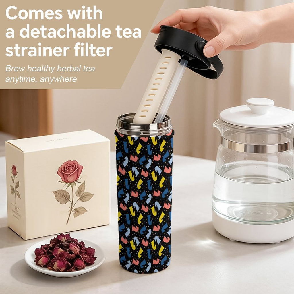 Colourful Chess 20oz Tea Tumbler with Carry Handle