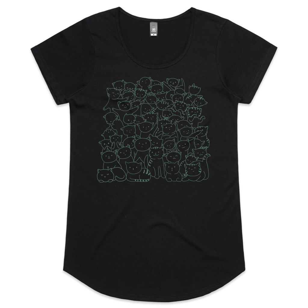 Lots And Lots Of Cats Women's AS Colour Scoop Neck T-Shirt