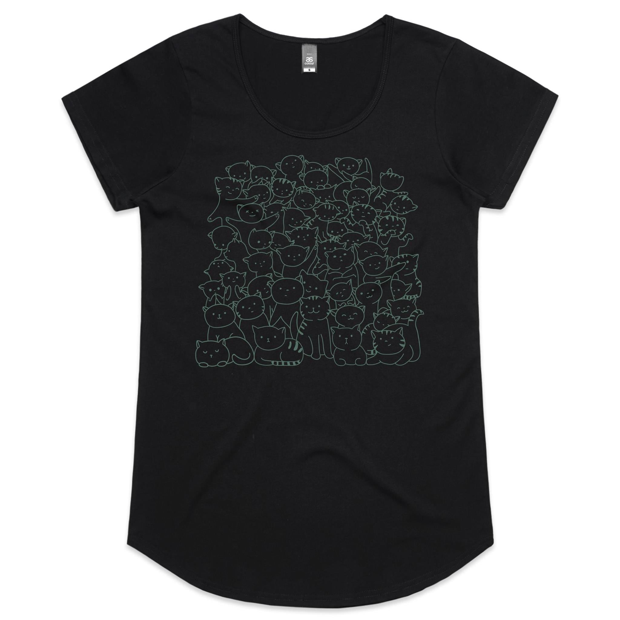 Lots And Lots Of Cats Women's AS Colour Scoop Neck T-Shirt
