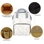 Paw Print Multi-Function Backpack, Nappy / Diaper Bag Multi-function Backpack, Nappy / Diaper Bag animal Printed Offshore