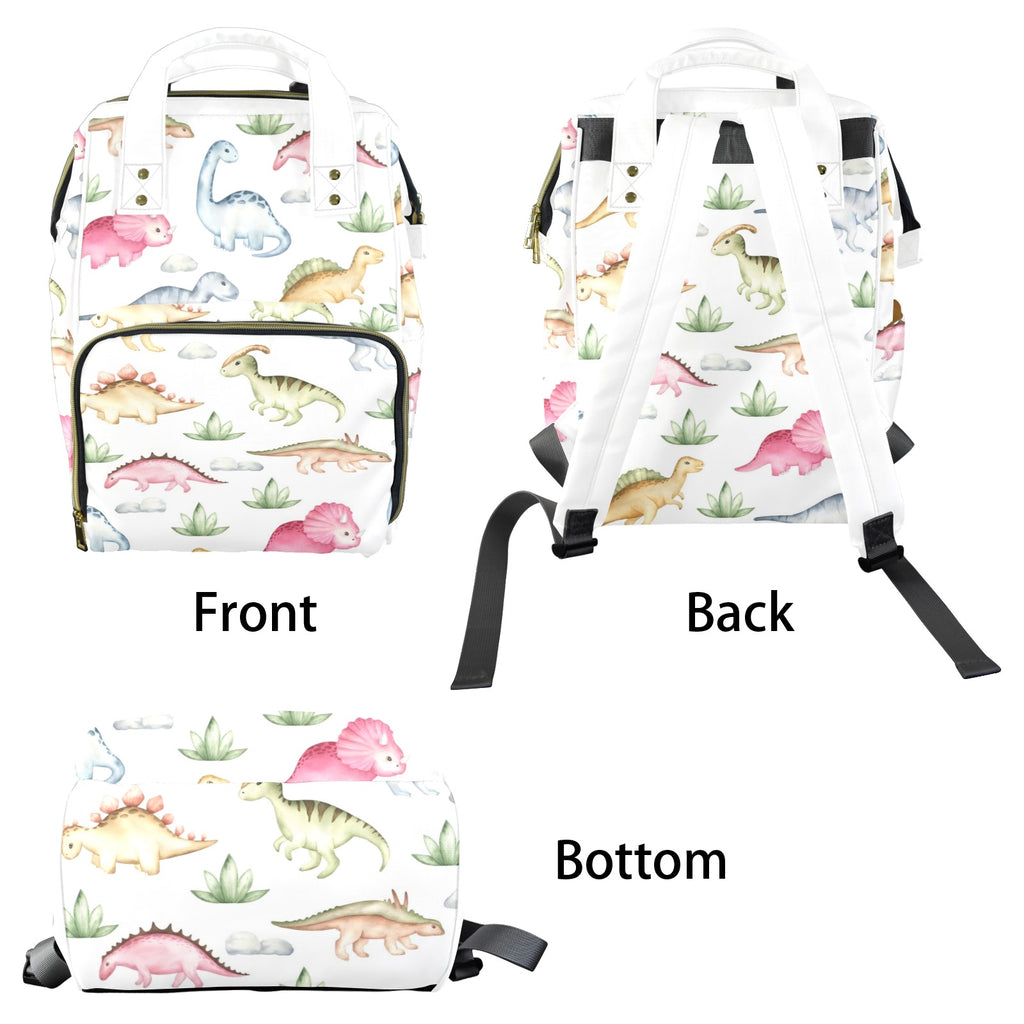 Dinosaur Garden - Multi-Function Backpack, Nappy / Diaper Bag