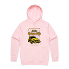 Live The Vintage Life - Mens Hoodie Pink Mens Hoodie Dad Printed In Australia