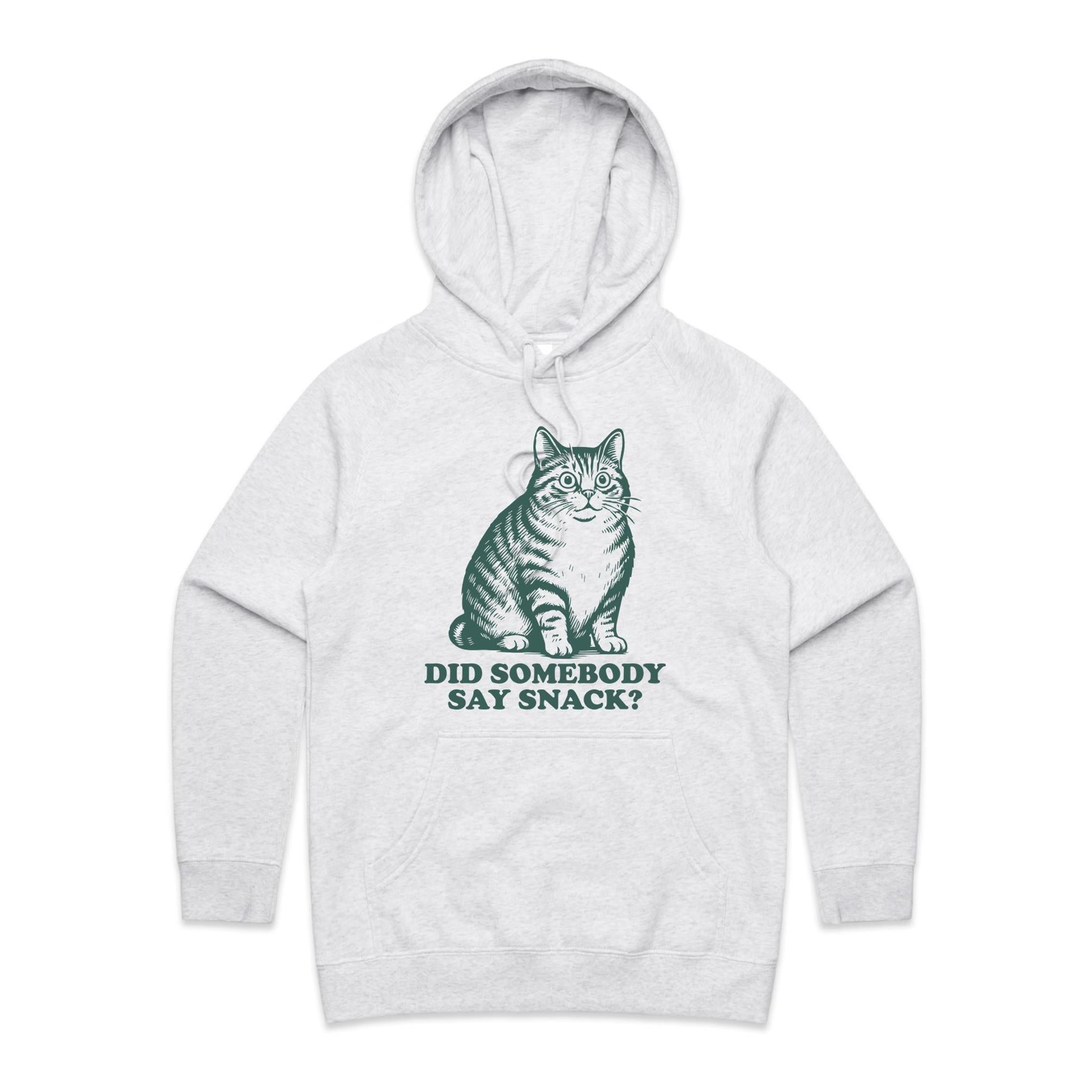 Cat, Did Somebody Say Snack - Womens Hoodie