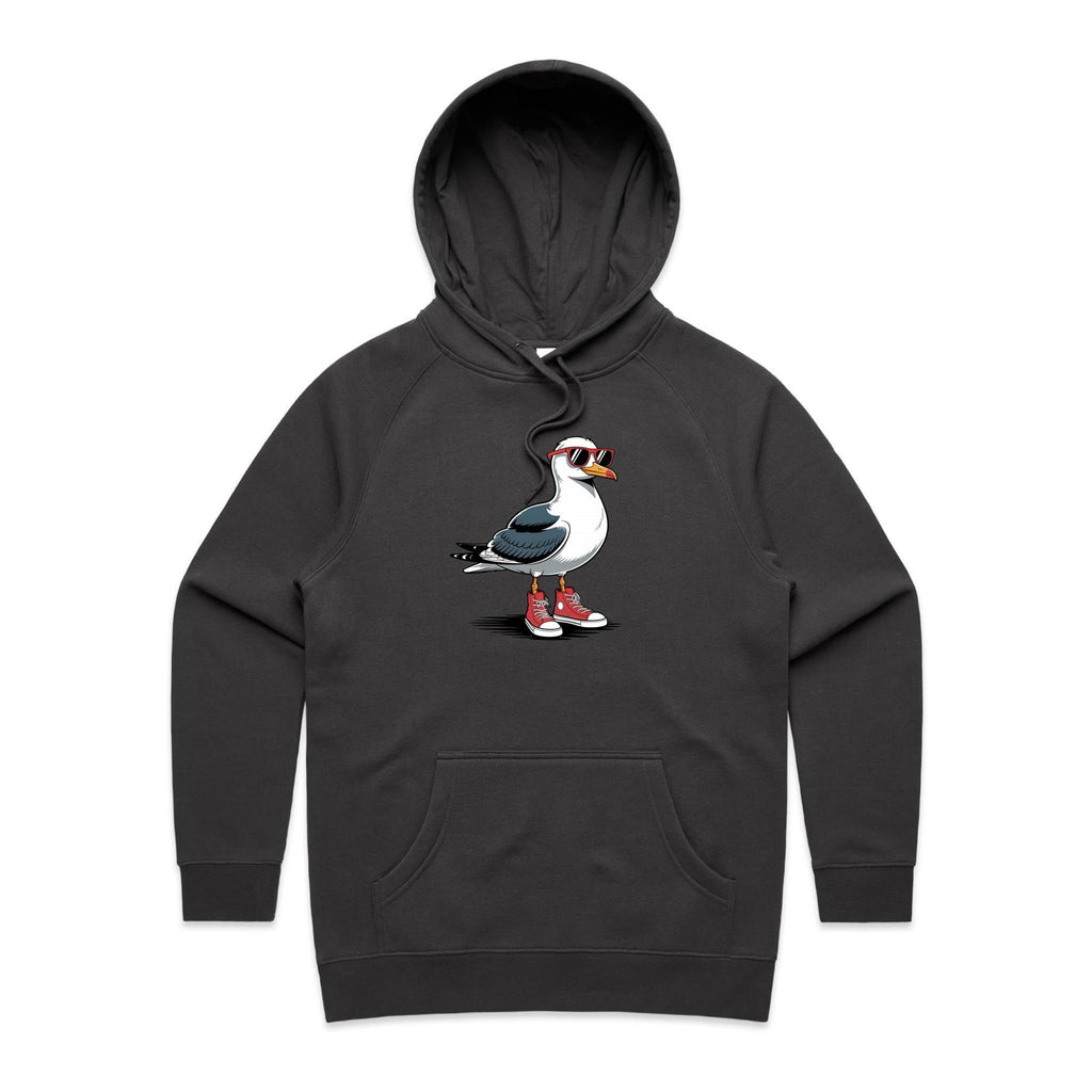 Seagull With Sunglasses And High Tops Women's AS Colour Hoodie