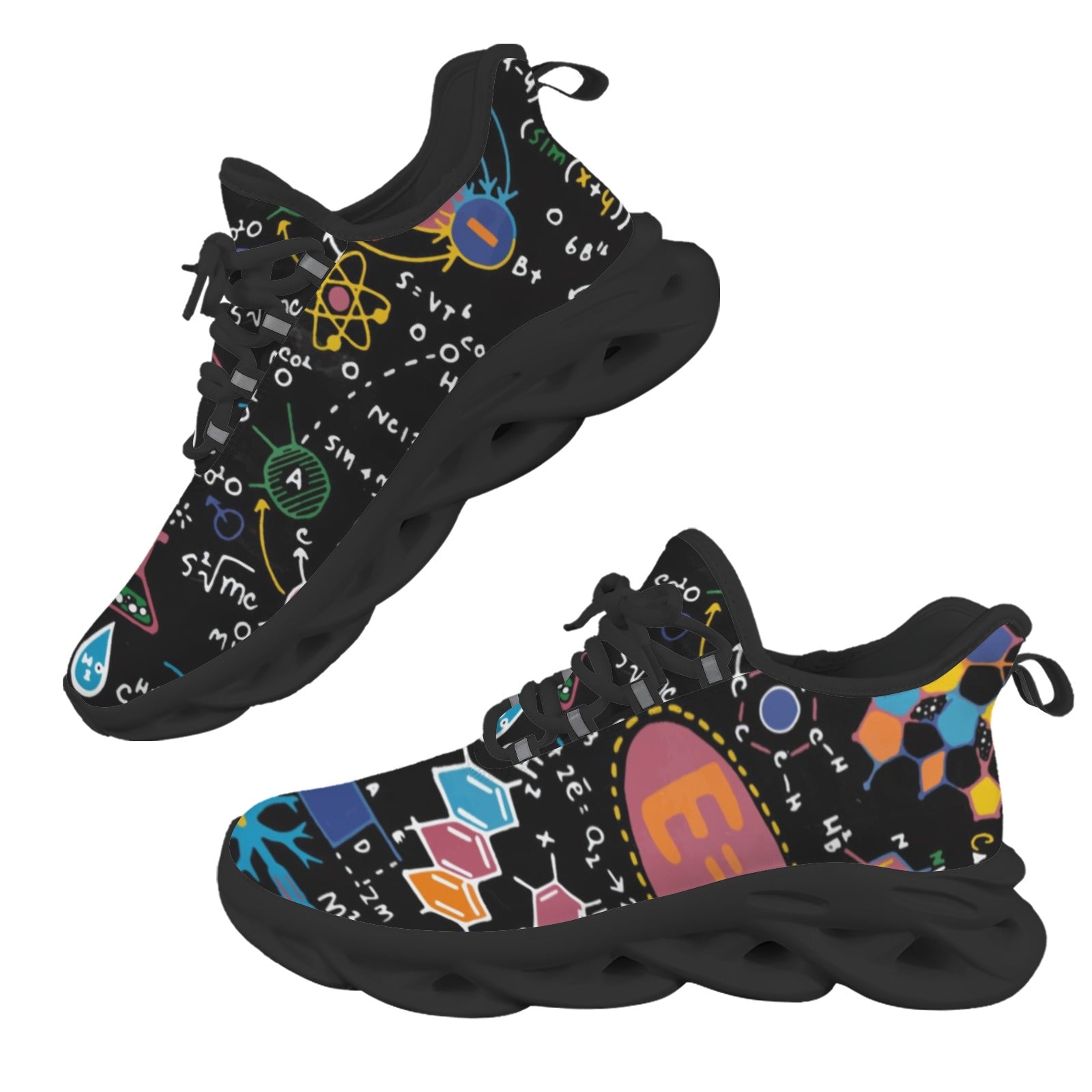Science Time Blackboard Women's Twisted Sole Sneakers