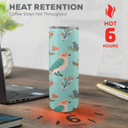 Bird 20oz Tall Skinny Tumbler with Lid and Straw