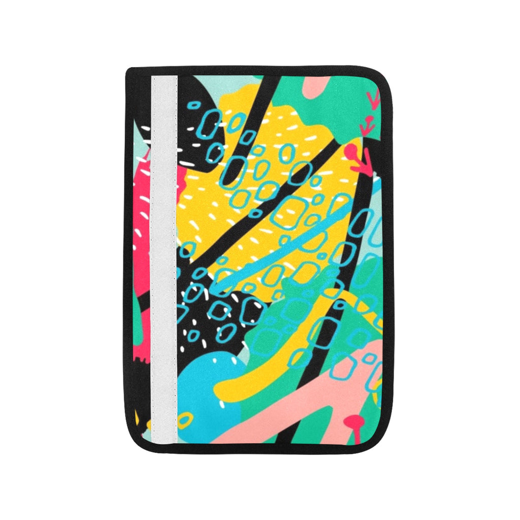 Bright And Colourful Car Seat Belt Cover 7''x10'' (Pack of 2) Car Seat Belt Cover 7x10 (Pack of 2) Printed Offshore