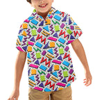 Graphic 80's Junior Kids Hawaiian Shirt