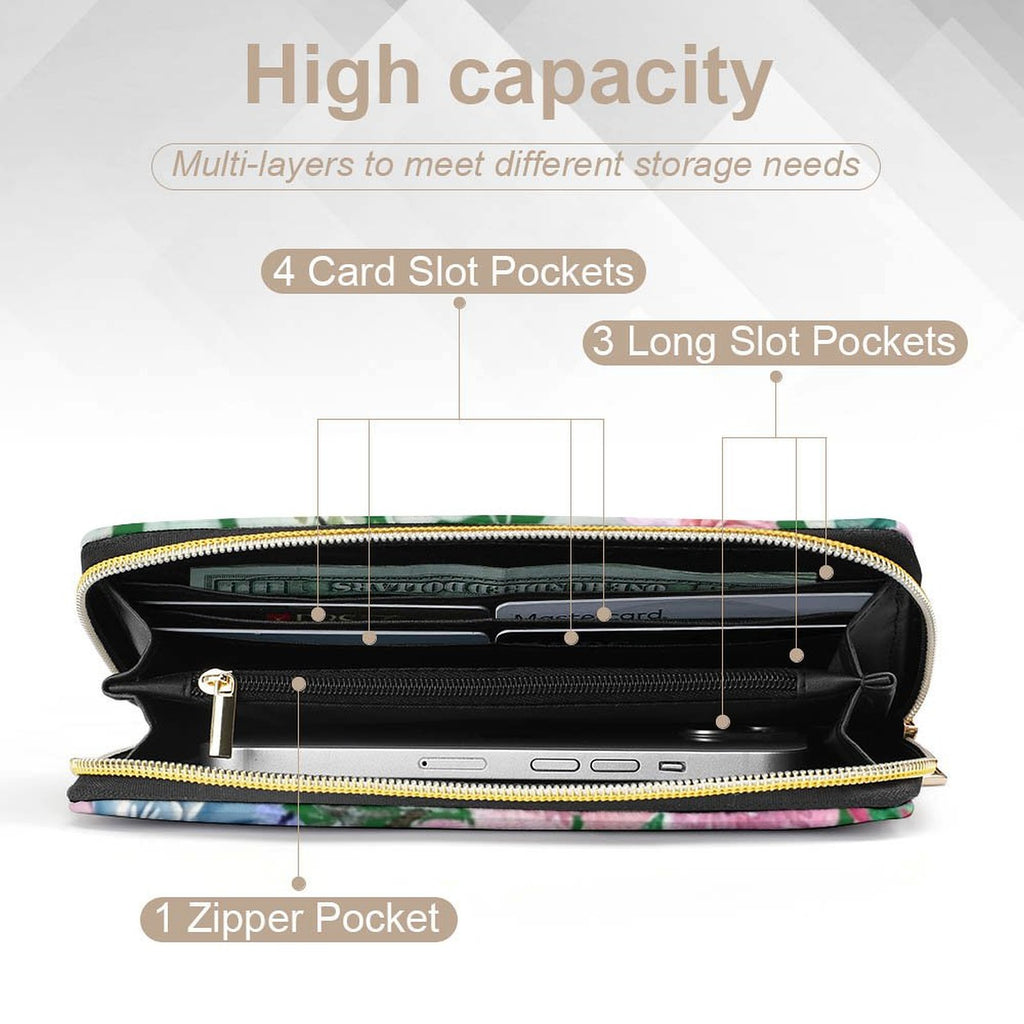 Bright Floral -  PU Leather Wallet