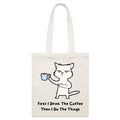First I Drink The Coffee, Then I Do The Things Parcel Canvas Tote Bag Default Title Small Tote Bag animal Coffee Printed In Australia