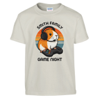 Family Game Night - Personalised Kids T-shirt Ash Personalised Kids T-shirt