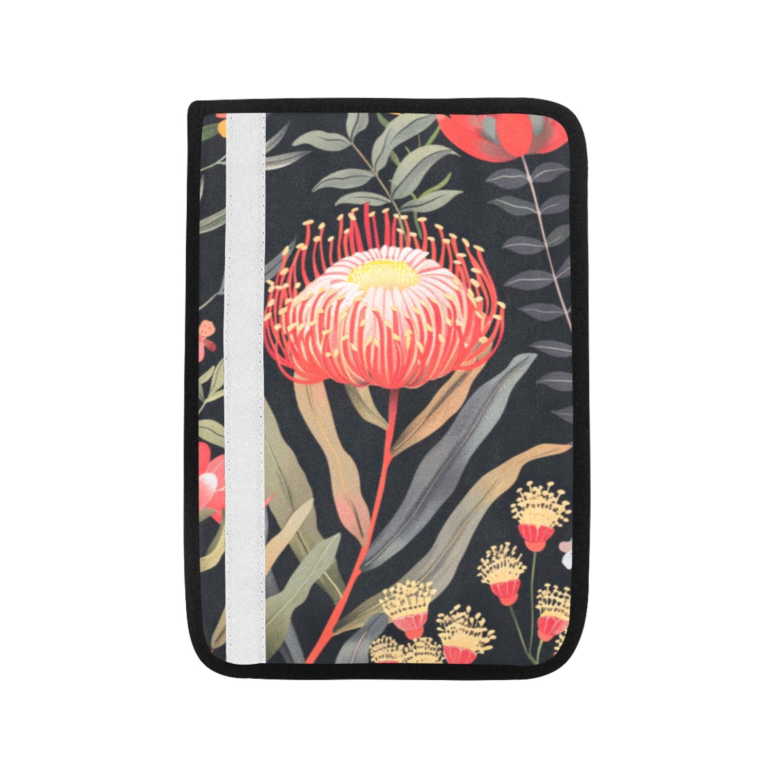 Waratah Car Seat Belt Cover 7''x10'' (Pack of 2) Car Seat Belt Cover 7x10 (Pack of 2) Plants Printed Offshore