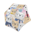 Dog Crowd Kids Safe Round Corner Umbrella One Size Kids Safe Round Corner Umbrella animal Printed Offshore