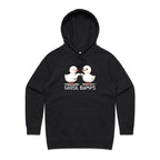 Goose Bumps - Womens Hoodie Black Womens Hoodie animal Printed In Australia