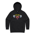 I Lift Like A Girl Women's AS Colour Hoodie Black Womens Hoodie Fitness Printed In Australia