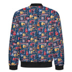Music Instruments Men's Casual Zip‑Up Bomber Jacket
