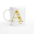Personalised Star Initials 11oz Ceramic Mug, Customise, Personalise, Name, Initial Ceramic White Personalised 11oz Mug