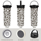 Skull And Crossbones 20oz Tea Tumbler with Carry Handle