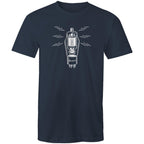 Amplifier Tube Valve - Mens T-Shirt Navy Mens T-shirt Music Printed In Australia