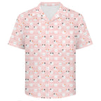 Pink Cats Men's Crinkle Hawaiian Shirt