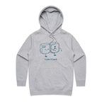 Ctrl Z, I Take It Back - Womens Hoodie Grey Marle Womens Hoodie Printed In Australia Tech