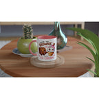 You're The Brownie To My Ice Cream, Valentine - White 11oz Ceramic Mug with Colour Inside Colour 11oz Mug Food Globally Fulfilled Love