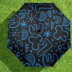 Blue Squiggle - Semi-Automatic Foldable Umbrella (Model U12) Semi-Automatic Foldable Umbrella (U12)