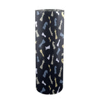 Chess Pattern - 20oz Tall Skinny Tumbler with Lid and Straw