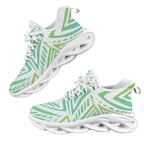 Green Abstract Women's Twisted Sole Sneakers