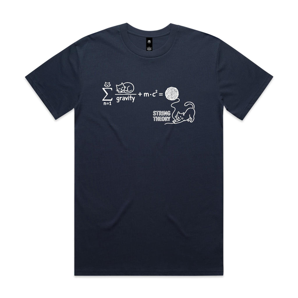 Cat String Theory Physics Men's AS Colour T-shirt