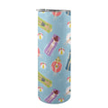 Beach Float 20oz Tall Skinny Tumbler with Lid and Straw One Size 20oz Tall Skinny Tumbler with Lid and Straw Printed Offshore