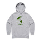No Planet B - Womens Hoodie Grey Marle Womens Hoodie Environment Printed In Australia