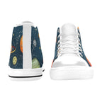Galaxy - Kids High Top Canvas Shoes