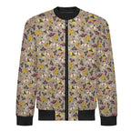 Pretty Moths Men's Casual Zip‑Up Bomber Jacket