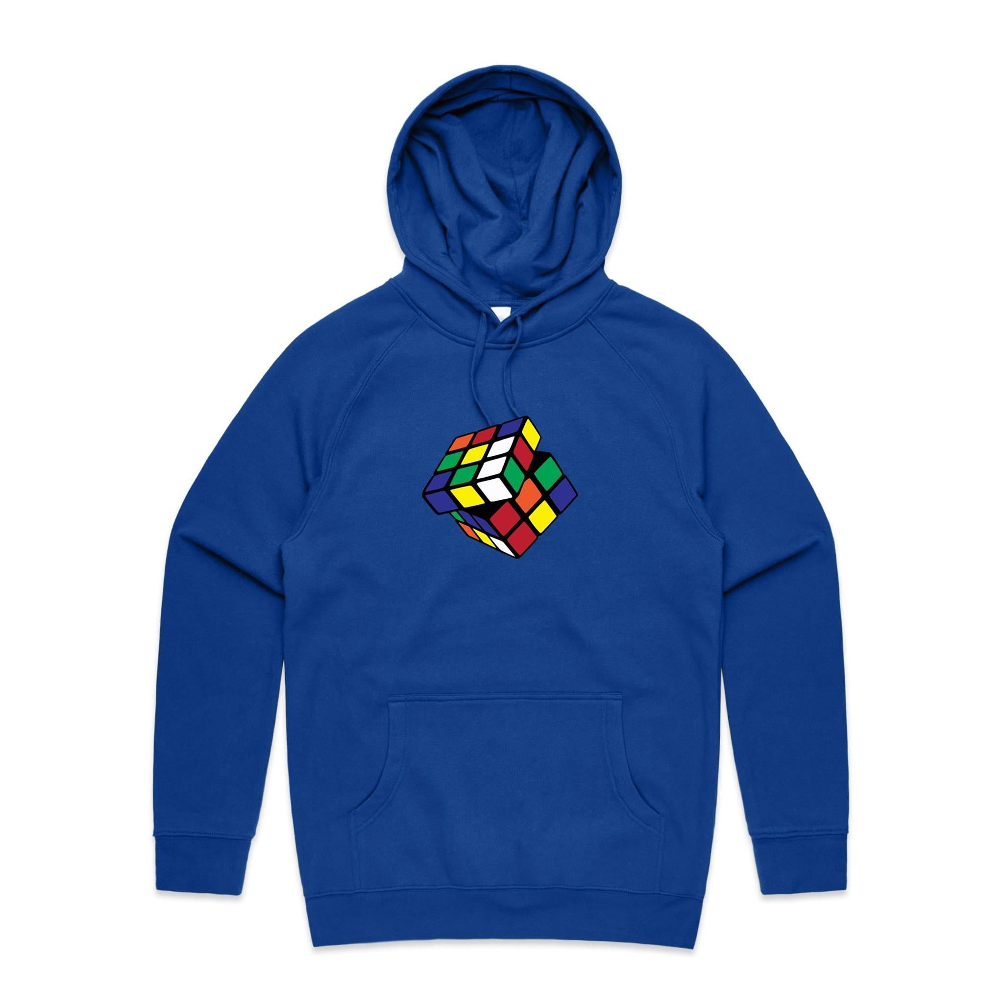 Game Cube - Mens Hoodie Bright Royal Mens Hoodie Games Printed In Australia