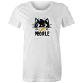 Ew People, Cat - Womens T-shirt White Womens T-shirt animal Printed In Australia