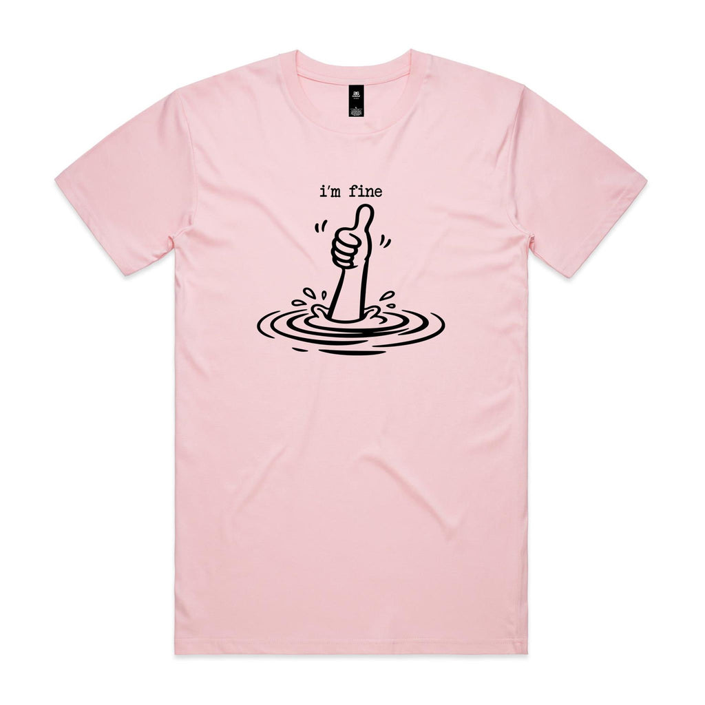 I'm Fine Drowning Thumbs Up Men's AS Colour T-shirt
