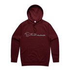 Checkmate, Chess - Mens Hoodie Burgundy Mens Hoodie Chess Games Printed In Australia