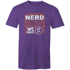 Come To The Nerd Side, We Have Pi - Mens T-Shirt Purple Mens T-shirt Maths Printed In Australia Sci Fi