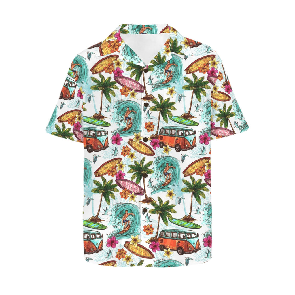 Surfing Safari Men's Hawaiian Shirt