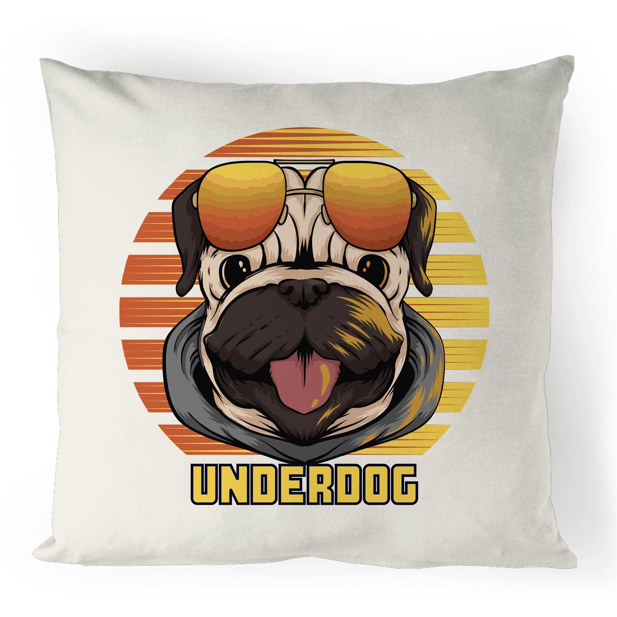 Underdog - 100% Linen Cushion Cover Default Title Linen Cushion Covers animal Printed In Australia