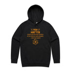 You Matter, Physics Pun - Mens Hoodie Black Mens Hoodie Printed In Australia Science