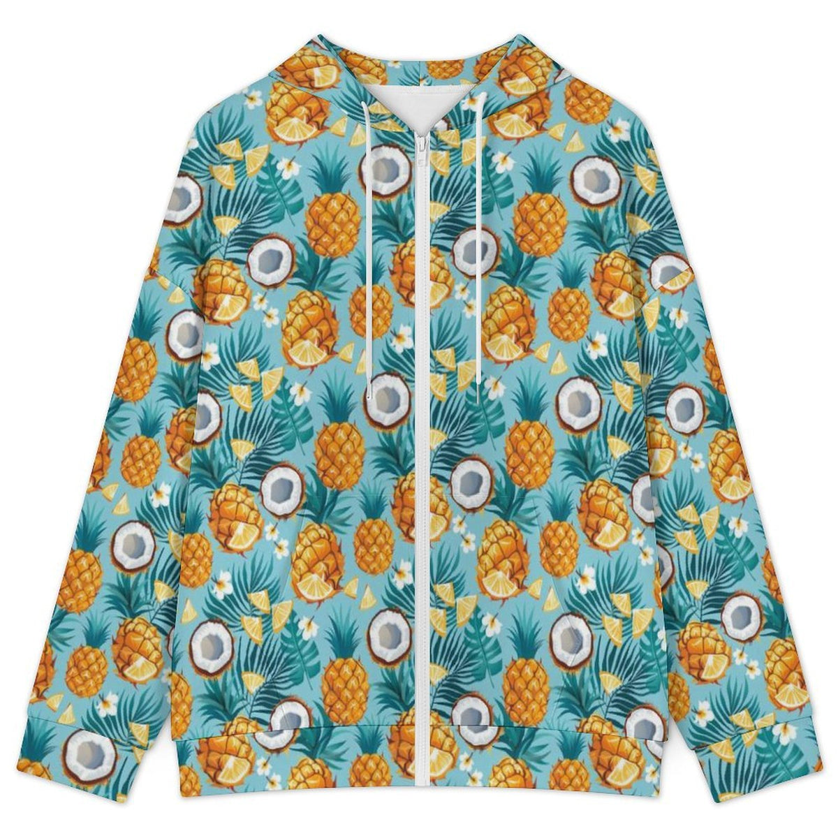Pineapple Coconut Women's Full-Zip Hoodie